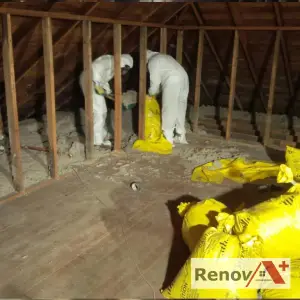 Enlèvement de vermiculite dans l'entretoit, Longueuil