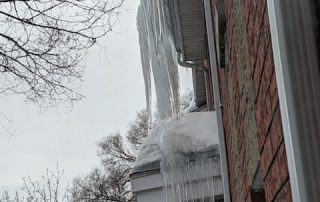 Problème de glace sur le toit, Longueuil Montréal Laval