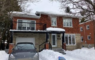 Important barrage de glace sur mon toit, Montréal