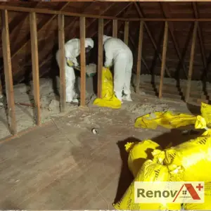 Décontamination de vermiculite dans l'entretoit, Saint-Constant