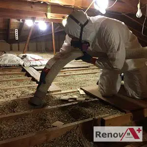 Enlèvement de vermiculite dans l'entretoit, Longueuil