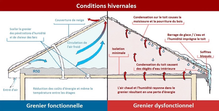 Entretoit fonctionnel vs entretoit dysfonctionnel