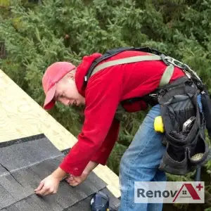 Réparation de toiture avec bardeaux d'asphalte, Longueuil Montréal Laval